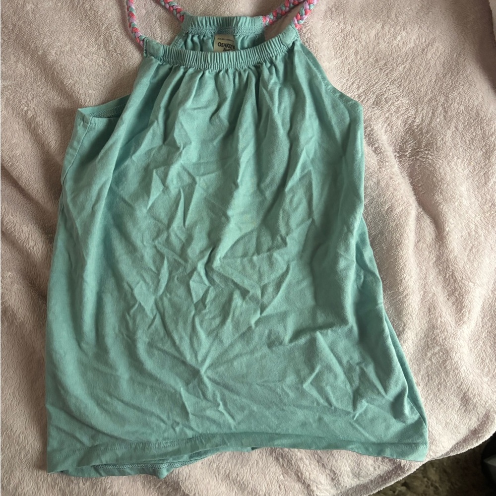 OshKosh B'gosh Turquoise Top with Multicolor Straps